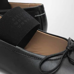 Sorte flade sko 100% fåreskind