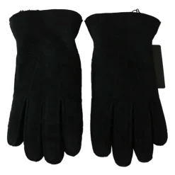 Sorte Læder Bikerhandsker til Mænd