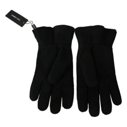 Sorte Læder Bikerhandsker til Mænd