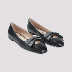 Sorte Læderballerinaer til Kvinder