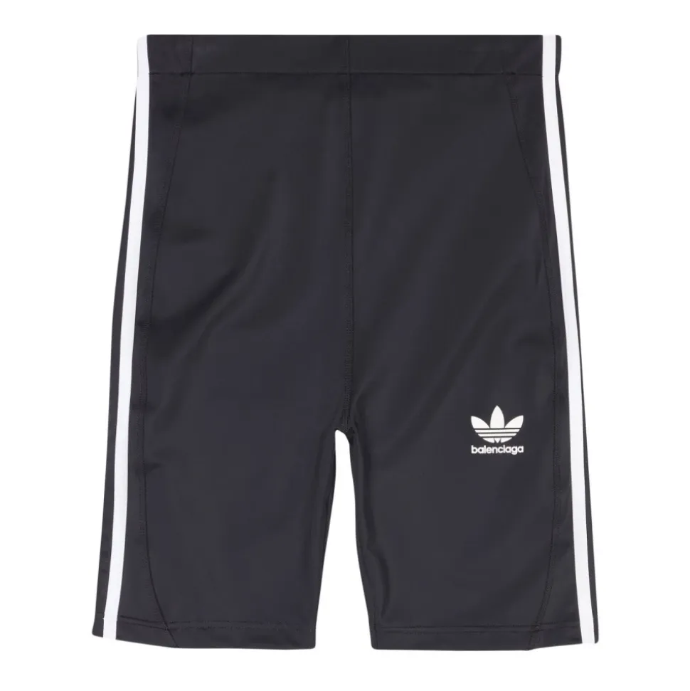 Sorte sports shorts med ægte pasform