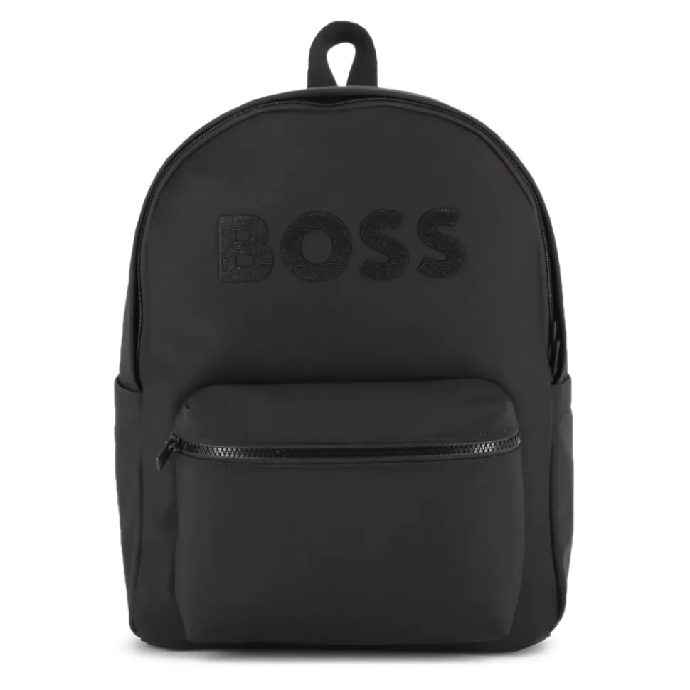 Sorte tasker med front lynlåslomme