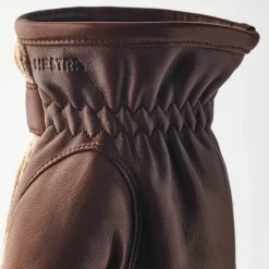 Sporty Læderhandsker Lys Brun