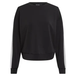 Sporty sweatshirt med stribeaccent