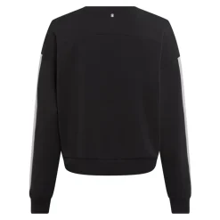 Sporty sweatshirt med stribeaccent
