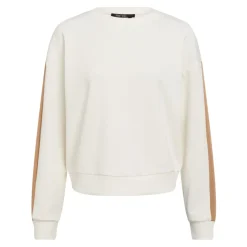Sporty sweatshirt med stribeaccent