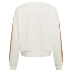 Sporty sweatshirt med stribeaccent