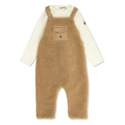 Sæt: top og bukser af falsk pels med seler