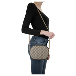 Stilfuld læder crossbody taske