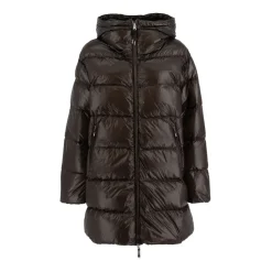 Stilfuld Nylonjakke med Dobbelt Lynlås