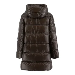 Stilfuld Nylonjakke med Dobbelt Lynlås