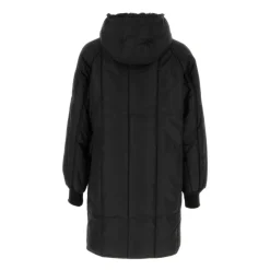 Stilfuld Sort Polyester Parka