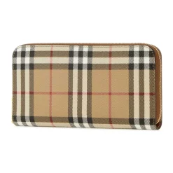 Stor Check-pung med lynlås hele vejen rundt