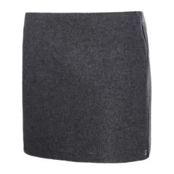 Straight Hem Wool Skirt