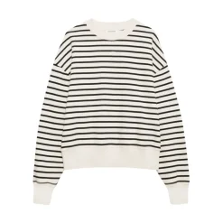 Stribet Crew Neck Sweatshirt