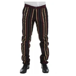 Stribet Dobbelt Brystet Slim Fit Jakkesæt