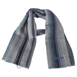 Stribet uldhalstørklæde