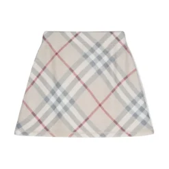 Strikket Skørt med Tern