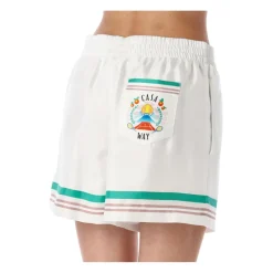 Striped Trim Track Shorts