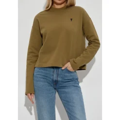 Sweatshirt med broderet logo