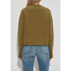 Sweatshirt med broderet logo