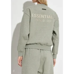 Sweatshirt med trykt logo