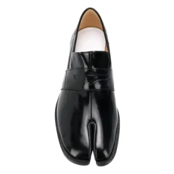 Tabi Mokkasin Sort Lædersko