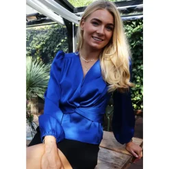 Tiki LS Twist Blouse