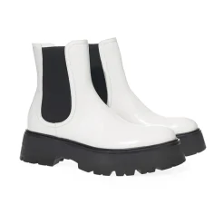 To-farvet Chelsea støvler børstet læder