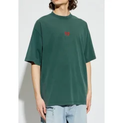 T-shirt med broderet logo