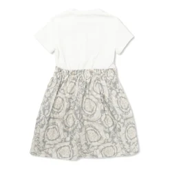 T-shirtkjole i trykt bomuld