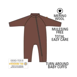 Ulddragt i mørkebrun