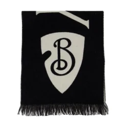 Uldtørklæde med logo med bogstaver