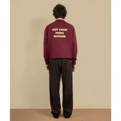 Urban Slogan Sweatshirt i Vin