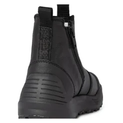 Varme Læderstøvler - Sort