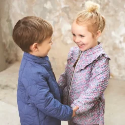 Vintage Indigo Termosæt med Cirkelmønster