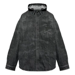 Vintage-Effect Denimjakke