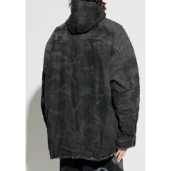 Vintage-Effect Denimjakke