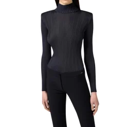 Viscose Top with Logo Details