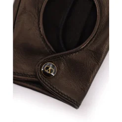 VLogo Fingerless Leather Gloves