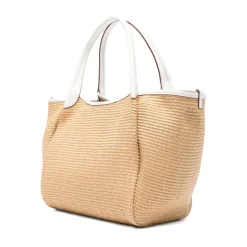 Vævet Strå Medium Shopper Taske
