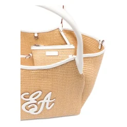 Vævet Strå Medium Shopper Taske