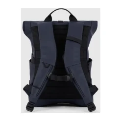 Water resistant roll top backpack for laptop 15,6
