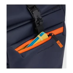 Water resistant roll top backpack for laptop 15,6