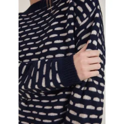 Wava Sweater - Mørkeblå Strik