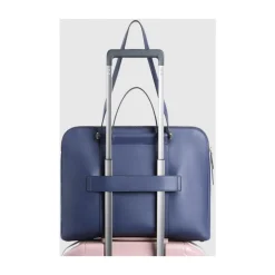 Women's laptop and Pad® bag with two dividers,RFID and shock absorbing protection