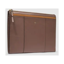 Women's leather clutch for iPad®