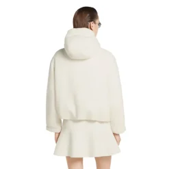 Wool Bouclé Jakke med Logo