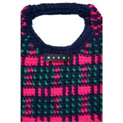 Wooly Crochet Check Taske