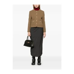 Wrap design kulgrå nederdel